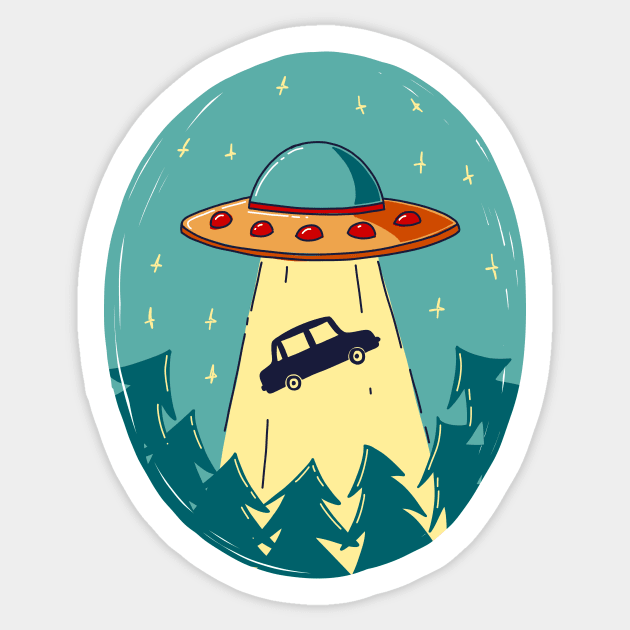 UFO Sticker by edwardecho